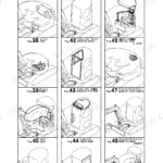 Yanmar VIO50-1 parts catalog index page 4/9 showing diagrams for cabin, seat, bonnet, hydraulic pump, and boom cylinder.