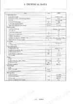 Yanmar ViO50-1 technical data table for lubrication, cooling, air cleaner, fuel injection pump, nozzle, and starting device.