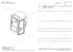 yanmar-vio50-6a-excavator-crawler-back-hoe-parts-catalog-0ck50-m01380en-cab-parts-116.webp Yanmar VIO50-6A cabin assembly exploded view diagram with parts list including cabin, window label, and tree clips.
