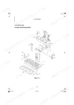 yanmar-vio50-6b-excavator-service-manual-mmb44enma00101-exploded-view-98.webp Yanmar ViO50-6B, Vi050-6B exploded view diagram of engine cylinder head components, valves, and rocker arm assembly.