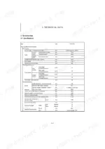 yanmar-vio50-6b-excavator-service-manual-mmb44enma00101-specs-18.webp Yanmar ViO50-6B, Vi050-6B technical data table showing machine dimensions, travel performance, and work performance specs.