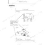 Yanmar ViO57-6A wiring diagram showing seat mount harness, LCD monitor connector, and electrical component reference table.