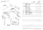 yanmar-vio70-crawler-back-hoe-parts-catalog-0ck10-m33003en-boom-parts-149.webp Yanmar VIO70 exploded view diagram and parts list for boom assembly, including arm and boom cylinder components.