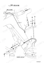 yanmar-vio70-excavator-parts-catalog-000y00s3631-boom-parts-143.webp Yanmar ViO70 greasing system diagram showing arm cylinder and turning bearing lubrication lines and grease fittings.