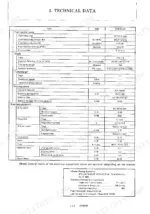 yanmar-vio70-us-excavator-service-manual-specs-20.webp Yanmar ViO70 (US) technical data table for fuel injection, nozzle, turbocharger, starting device, and electrical equipment.