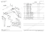 yanmar-vio75-a-excavator-crawler-back-hoe-parts-catalog-0cs10-m43501en-boom-parts-132.webp Yanmar Vio75-A boom assembly exploded view diagram and parts list with pins, bushings, and arm cylinder components.