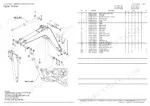 yanmar-vio75-crawler-backhoe-parts-catalog-0cs10-m40201en-boom-parts-122.webp Yanmar VIO75 boom assembly exploded view diagram with parts list including pins, bushings, shims, and boom cylinder components.