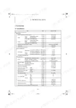 yanmar-vio80-1a-vio80-1a-2pb-hydraulic-excavator-service-manual-mmb11cenma-h0100-specs-24.webp Yanmar ViO80-1A, ViO80-1A-2PB technical data table showing machine dimensions, travel performance, and work specifications.