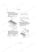 yanmar-vio80-excavator-service-manual-0bkb3-g80002-troubleshooting-109.webp Yanmar ViO80 engine cylinder head and rocker arm assembly reassembly procedures, bolt tightening sequence, and component diagrams.