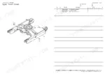Yanmar VIO82 travel frame exploded view diagram and parts list for lower frame assembly, covers, and M10 bolts.