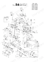 yanmar-yb101-to-b10-r-crawler-backhoe-parts-catalog-000y00k2131-boom-parts-121.webp Yanmar YB101, B10, YB101-2, YB101UZ(-2), B10-R, EXCAVATOR (YB) exploded view diagram of boom and arm assembly components.