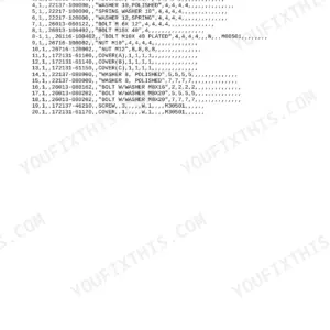 Yanmar YB101, B10, YB101-2, YB101UZ(-2), B10-R, EXCAVATOR (YB) parts list for engine base, shock absorbers, and covers.
