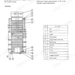 Yanmar YB401W, Wheel Backhoe swivel joint exploded view diagram and parts list for hydraulic system components.