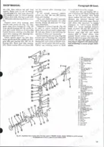 yanmar-ym135-to-ym330d-tractor-shop-manual-system-diagram-10.webp Yanmar YM135, YM135D, YM155, YM155D, YM195, YM195D, YM240, YM240D, YM330, YM330D exploded view of outer drive housing and axle.