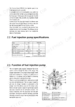 yanmar-ypes-ml-fuel-injection-equipment-service-manual-m9961-03e080-specs-11.webp Yanmar YPES-ML, YPES-ML SERIES fuel injection pump specifications table, operation description, and plunger component diagram.