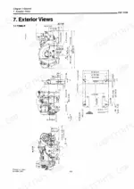 yanmar-ysm8-r-to-ysm12-y-marine-diesel-engine-service-manual-a0a1001-8311-specs-12.webp Exterior view dimension diagrams from the YSM8-R and YSM12-R service manual showing engine mounting and cooling inlet.