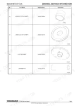 yanmar-zt350-marine-stern-drive-service-manual-0bztd-g00100-torque-38.webp Yanmar ZT350 service manual table of special service tools, clutch shaft guide, base, and driveshaft part numbers.