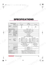 Yanmar ZT370 stern-drive specifications table including engine reduction ratios, propeller dimensions, and oil types.