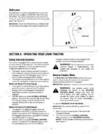 Yard Works 60-1827-4, 60-1832-0 shift lever diagram, safety interlock switches, and reverse caution mode instructions.