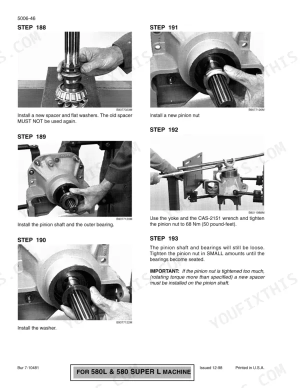 Case 570LXT repair manual