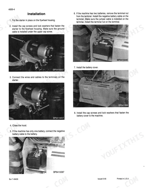 Case 570LXT repair and operator's manual