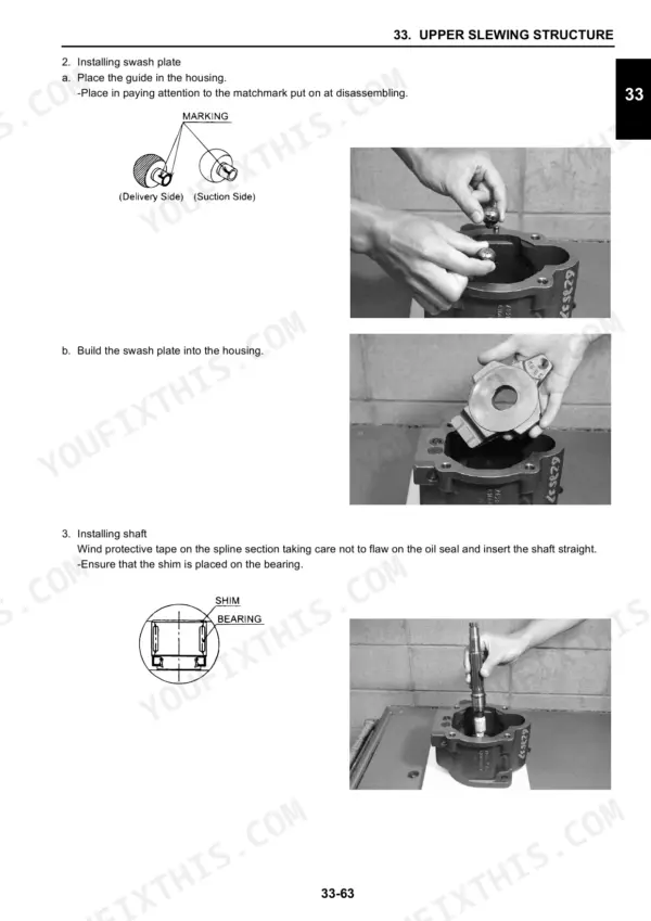 Case CX31B repair and operator's manual