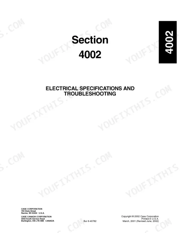 Case 621D service manual - Section