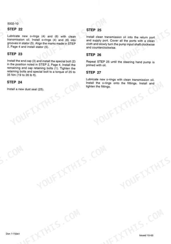 Case MX150 service manual - Lubricate