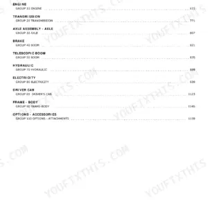 Manitou MRT 2470, X 3050 Repair Manual - Page 1