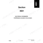 Case 1188, 1188 Plus Crawler Excavators Section 4001 Electrical Schematics for new version wheeled excavators.