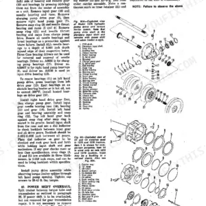 Case 1270, 1370, 1570 exploded views of hydraulic pump drive, torque limiter, and C1/C4 clutch assembly components.