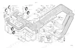 case-1270-1370-tractor-service-manual-9-74055-wiring-526.webp Case 1270, 1370 electrical wiring diagram showing battery, starter, alternator, lights, and instrument panel harness.