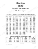 case-1835-uni-loader-uni-loader-service-manual-9-68700-torque-17.webp Case 1835 UNI-LOADER, 188 Diesel Engine, G188D: Fraction to decimal to millimeter and inch to millimeter conversion tables.