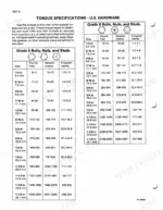 Case 1845C Skid Steer, 1840 torque specification tables for U.S. hardware, Grade 5 and Grade 8 bolts, nuts, and studs.