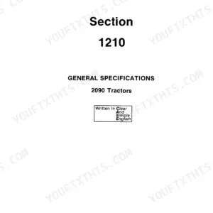 Case 2090, 2290 Service Manual - Page 1