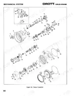 case-2500-cruz-crane-cruz-crane-service-manual-s406152m3-exploded-view-70.webp Case 2500 Cruz-Crane mechanical system exploded view diagram of the torque converter assembly components.