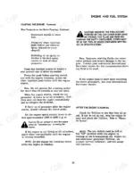 case-4166-tractor-operators-manual-1084116r1-troubleshooting-23.webp International 4166, 4166 Tractor engine starting procedures, cold weather ether injection, and post-start operation instructions.