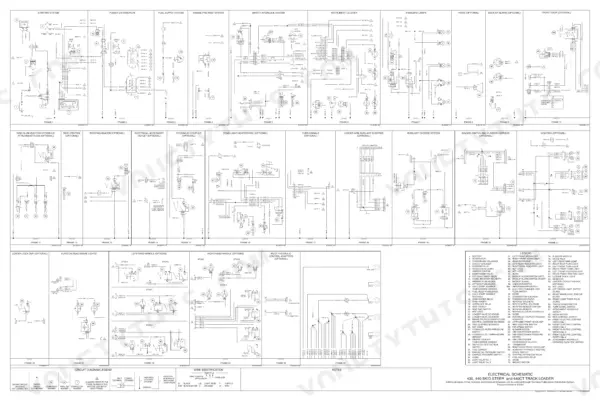 Case 430, 440, 440CT, 430 Skid Steer, 440 Skid Steer, 440CT Compact Track Loader electrical system wiring diagram schematic