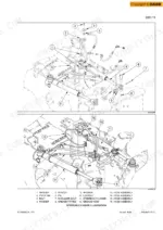 case-521e-wheel-loader-service-manual-87728450-a-eu-exploded-view-312.webp Case 521E, 521E TIER III, 521E Loader, 521E Wheel Loader exploded view diagram of steering cylinder and hose assembly.