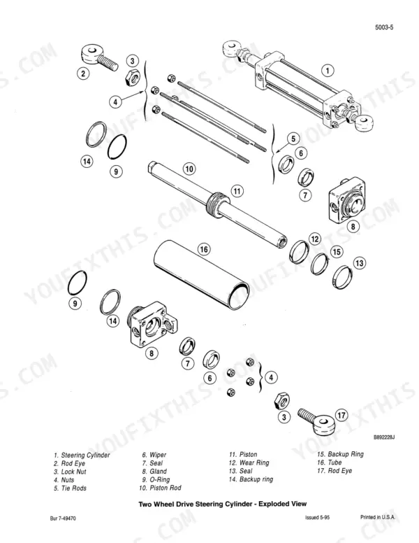Case 580L service manual - 4, Nuts