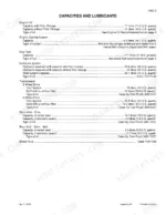 case-585g-586g-588g-forklift-service-manual-7-14851-specs-13-1.webp Case 585G, 586G, 588G Forklift capacities and lubricants table listing engine, hydraulic, transmission, and axle fluid specs.