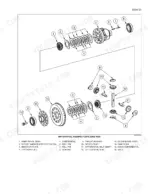 case-621e-wheel-loader-service-manual-84243974-exploded-view-603.webp Case 621E, Wheel Loader, 621E Tier 3: Exploded view diagram of the differential assembly with numbered parts list.