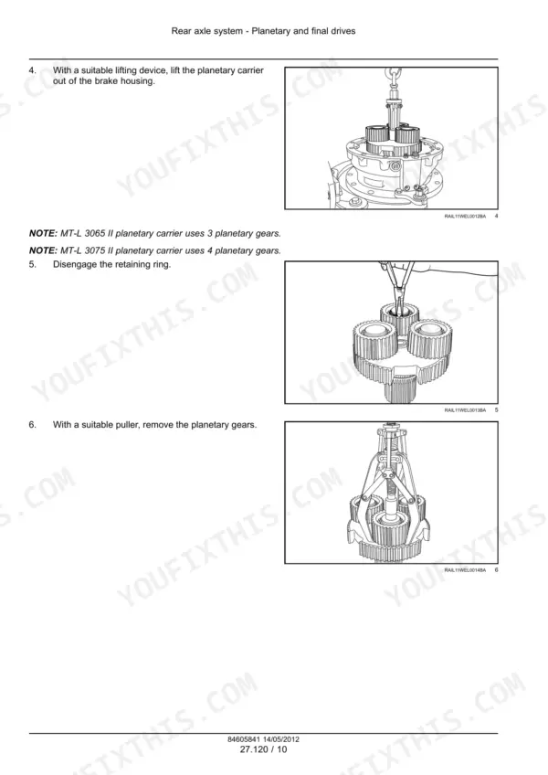 Case 621F repair manual
