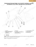 case-821c-loader-loader-service-manual-bur-7-13051-troubleshooting-61.webp Case 821C Loader troubleshooting diagram for electrical components, batteries, relays, and ignition switch locations.