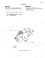 case-845-865-885-grader-service-manual-6-46503-procedures-60.webp Case 845, 865, 885 starter removal and installation procedure with torque specifications and component diagram.