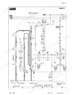 case-845-865-885-grader-service-manual-6-46503-wiring-72.webp Case 845, 865, 885 wiring diagram showing derivation box, alternator, starter motor, and engine shut-off solenoid circuits.