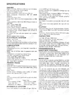 case-cougar-ii-tractor-operator-manual-37-036-specs-17.webp Case Cougar II, Cougar II Tractor technical specifications table for engine, electrical, lubrication, power train, and hydraulics.