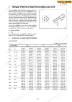 case-cx15b-cx18b-mini-excavator-service-manual-87743532-torque-63.webp Case CX15B, CX18B service manual page showing standard torque specifications table for coarse thread screws and nuts.