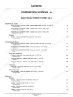 case-cx75sr-cx80-crawler-excavators-repair-manual-9-93290gb-exploded-view-138.webp Case CX75SR, CX80 service manual contents page for electrical power system, battery, fuse box, alternator, and circuit breaker.