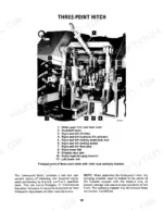 case-ih-4366-tractor-tractor-operator-manual-1084394r1-exploded-view-22.webp International 4366 Articulated Turbo Diesel Tractor three-point hitch component diagram.